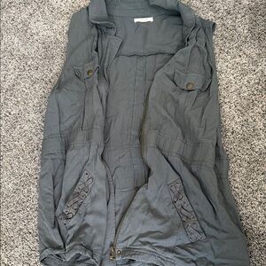 Maurices Charcoal Utility Vest